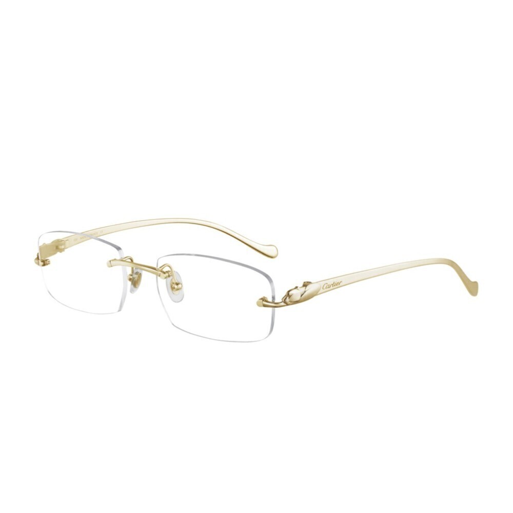 Cartier CT0061o-002 Eyeglasses Frame Gold Metal